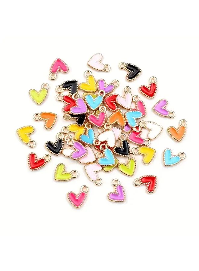 30pcs Heart Charms Alloy Pendants For DIY Jewelry Making Necklace Bracelet - Image 3